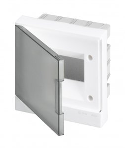 Фото ABB 1SZR004002A1202 Basic E Бокс в нишу 6М серая прозрачная дверь (c клеммами)