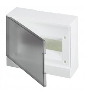 Фото ABB 1SZR004002A2204 Basic E Бокс настенный 12М серая прозрачная дверь (с клеммами)