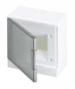 Фото ABB 1SZR004002A2202 Basic E Бокс настенный 6М серая прозрачная дверь (с клеммами)