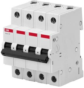 Фото ABB Basic M 2CDS644041R0064 Автоматический выключатель четырехполюсный 6А (4.5 кА, C)