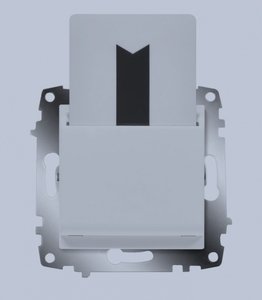 Фото ABB Cosmo 619-011000-265 Выключатель карточный (10 А, под рамку, скрытая установка, алюминий)