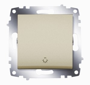 Фото ABB 619-011400-205 Cosmo Титаниум Выключатель кнопочный