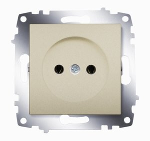 Фото ABB Cosmo 619-011400-215 Розетка (16 А, под рамку, с/у, без з/к, титан)