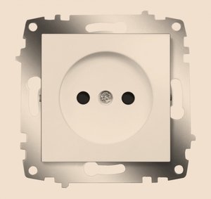 Фото ABB Cosmo 619-011400-286 Розетка (16 А, под рамку, шторки, с/у, без з/к, титан)