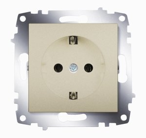 Фото ABB Cosmo 619-011400-217 Розетка (16 А, под рамку, с/у, з/к, титан)