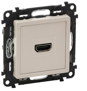 Фото Legrand Valena Life 753271 Розетка видео (HDMI, под рамку, скрытая установка, слоновая кость)