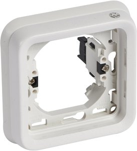 Фото Legrand Plexo Artic 070793 Рамка-суппорт 1-постовая с грифами (IP55, белая)