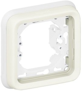 Фото Legrand Plexo 069692 Рамка-суппорт 1-постовая (IP55, белая)