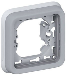 Фото Legrand Plexo 069681 Рамка-суппорт 1-постовая (IP55, серая)