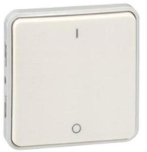 Фото Legrand Plexo 069627 Выключатель одноклавишный двухполюсный (10 А, IP55, под рамку, скрытая установка, белый)