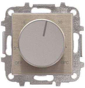 Фото ABB Sky Niessen 2CLA854090A1401 Крышка для терморегулятора (поворотный, стальной)