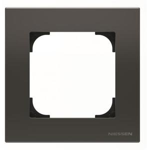 Фото ABB Sky 2CLA857100A1501 Рамка 1-постовая (чёрный бархат)