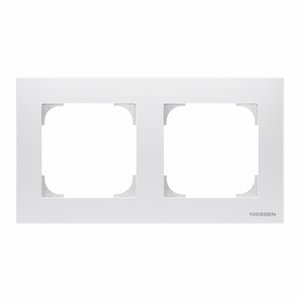 Фото ABB Sky 2CLA857210A1101 Рамка 2-постовая (базовая, белая)