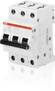 Фото ABB S200 2CDS273061R0064 Автоматический выключатель трехполюсный 6А (25 кА, C)