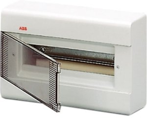 Фото ABB 1SL2462A00 Бокс EUROPA О-У 12м IP41 белый с прозр дверцей