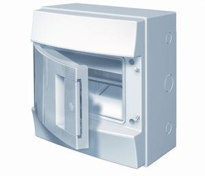 Фото ABB 1SL1101A00 Бокс настенный Mistral65 8М непрозрачная дверь (без клемм)