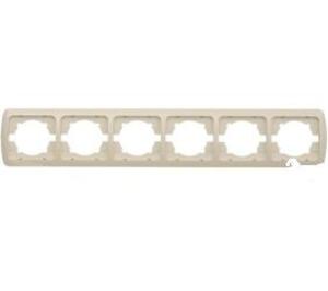 Фото ABB Tuna 502-000200-252 Рамка 6-постовая (горизонт, белый)
