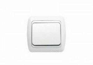 Фото ABB Tuna 502-010202-209 Переключатель одноклавишный (10 А, в сборе, с/у, белый)