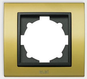 Фото ABB Zena Platin 500-073014-271 Рамка 1-постовая (универсал, стальной/титан)
