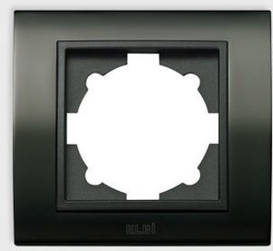 Фото ABB Zena Platin 500-073311-271 Рамка 1-постовая (универсал, жемчужный/дымчатый)
