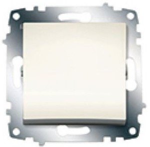 Фото ABB Zena 609-012500-200 Выключатель одноклавишный (10 А, под рамку, с/у, жемчужный)
