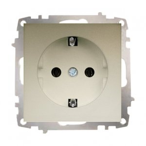 Фото ABB Zena 609-011400-217 Розетка (10 А, под рамку, с/у, з/к, титан)