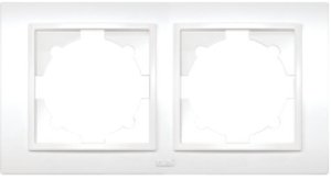 Фото ABB Zena 500-010200-226 Рамка 2-постовая (универсал, белый)