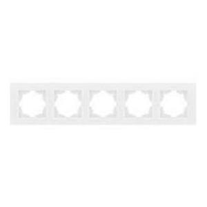 Фото ABB Zena 500-010200-250 Рамка 5-постовая (универсал, белый)