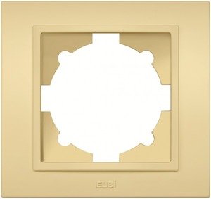 Фото ABB Zena 608-011610-271 Рамка 1-постовая (универсал, желтый)