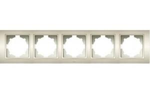 Фото ABB Zena 500-011400-250 Рамка 5-постовая (универсал, титан)