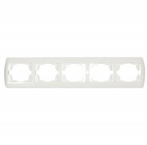 Фото ABB Zirve 501-000202-250 Рамка 5-постовая (горизонт, белый)