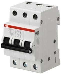 Фото ABB SH203L 2CDS243001R0635 Автоматический выключатель трехполюсный 63А (4.5 кА, B)