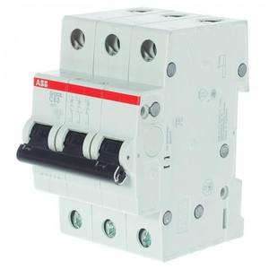 Фото ABB SH200 2CDS243001R0634 Автоматический выключатель трехполюсный 63А (4.5 кА, C)