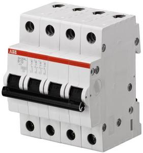 Фото ABB SH200 2CDS244001R0505 Автоматический выключатель четырехполюсный 50А (4.5 кА, B)