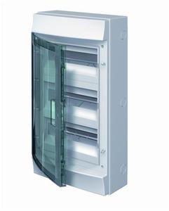 Фото ABB 1SLM006501A1206 Бокс настенный 36М прозрачная дверь (3 ряда) Mistral65 (с клемм)