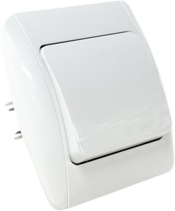 Фото ABB Zirve 501-010202-200 Выключатель одноклавишный (10 А, в сборе, с/у, белый)