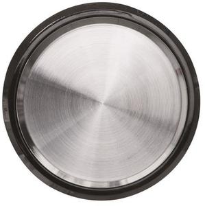 Фото ABB Sky Moon 2CLA860000A1501 Заглушка с суппортом (под рамку, скрытая установка, хром/черное стекло)