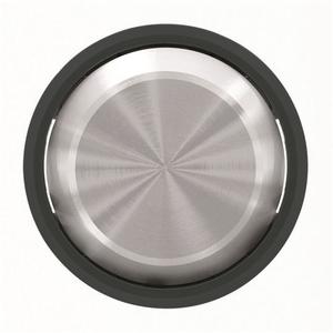 Фото ABB Sky Moon 2CLA860100A1501 Клавиша одиночная (хром/черное стекло)