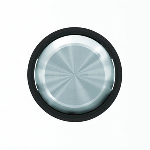 Фото ABB Sky Moon 2CLA861100A1501 Клавиша двойная (хром/черное стекло)