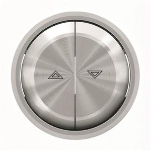 Фото ABB Sky Moon 2CLA864400A1401 Клавиша двойная для жалюзи (маркировка, хром)