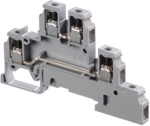 Фото ABB 1SNA110442R2500 Клемма D4/6.LL винт для щитов 4мм.кв., 2 уровня: 2 проходных цепи