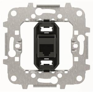 Фото ABB Niessen 2CLA811800A1001 Розетка компьютерная (RJ45, cat.5e, механизм, с/у)
