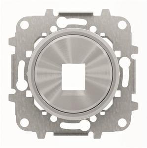 Фото ABB Sky Moon 2CLA861810A1401 Крышка розетки телефонной/компьютерной (RJ12/RJ45, хром)