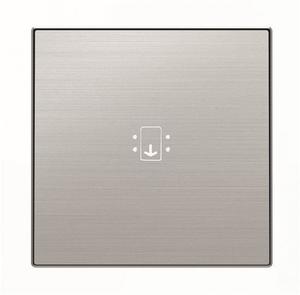 Фото ABB Sky Niessen 2CLA851400A1401 Накладка для карточного выключателя (подсветка, нержавеющая сталь)