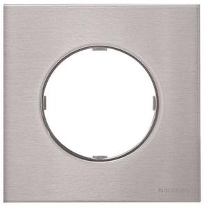 Фото ABB Sky Moon 2CLA867100A4001 Рамка 1-постовая (нержавеющая сталь)