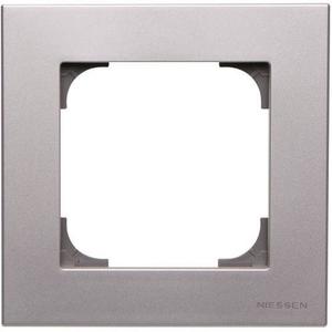 Фото ABB Sky 2CLA857100A1301 Рамка 1-постовая (серебристый алюминий)