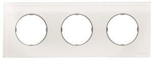 Фото ABB Sky Moon 2CLA867300A3001 Рамка 3-постовая (стекло белое)