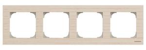 Фото ABB Sky 2CLA857400A2001 Рамка 4-постовая (дерево, белый ясень)