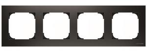 Фото ABB Sky 2CLA857400A1501 Рамка 4-постовая (чёрный бархат)
