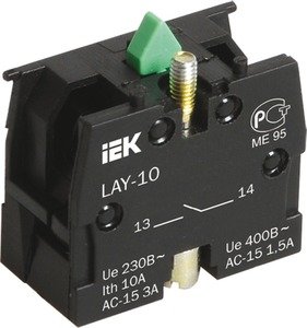 Фото IEK BDK21 Контактный блок 1з для серии LAY5